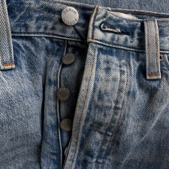 Denim Forum The Farrah Hi-Rise Wide Jean - Picture 4 of 4